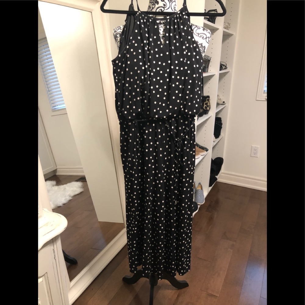 London times polka dot culotte jumpsuit size 6